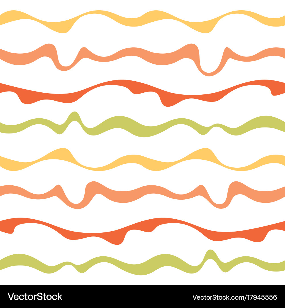 Seamless fabric pattern with curve color lines Vector Image