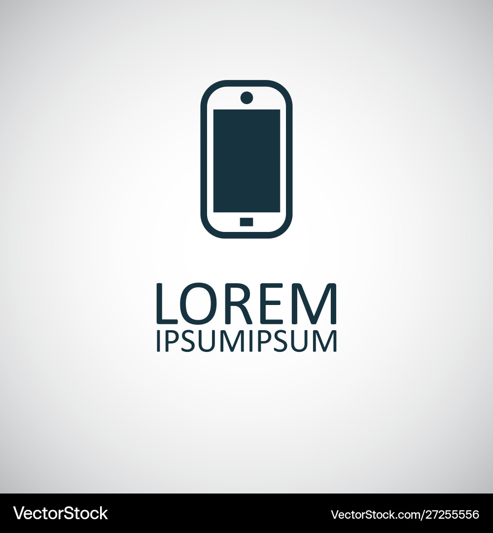 Smartphone icon for web and ui on white background Vector Image