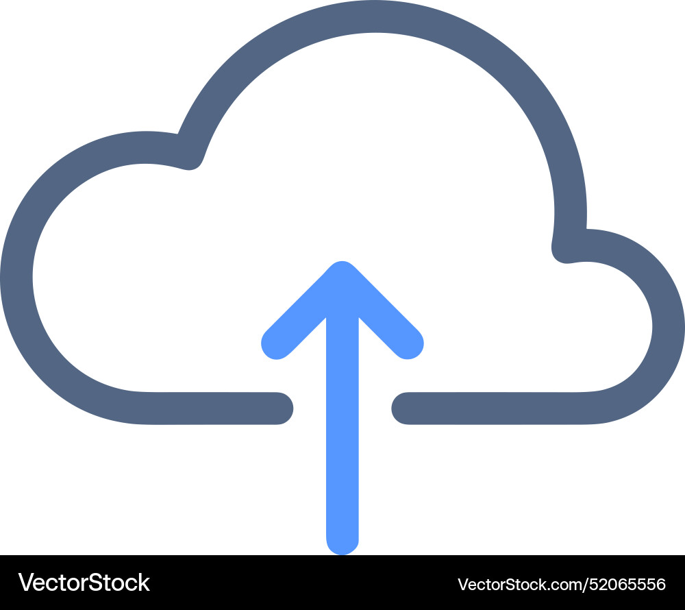 Upload outline icon symbol image Vector Image