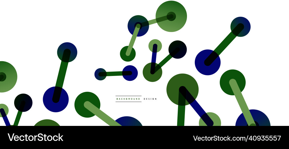 Abstract background round dots connected by lines Abstract background round dots connected by lines Vector Image