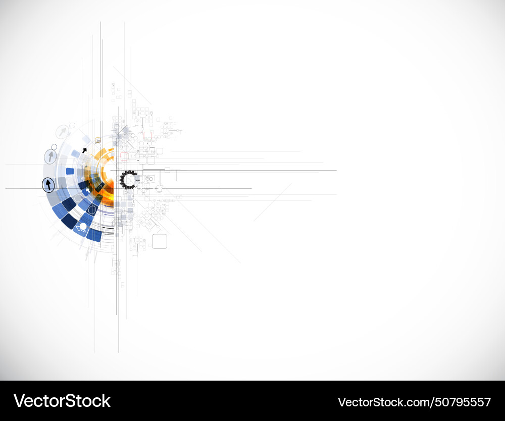 Abstract retro digital computer technology Abstract retro digital computer technology Vector Image