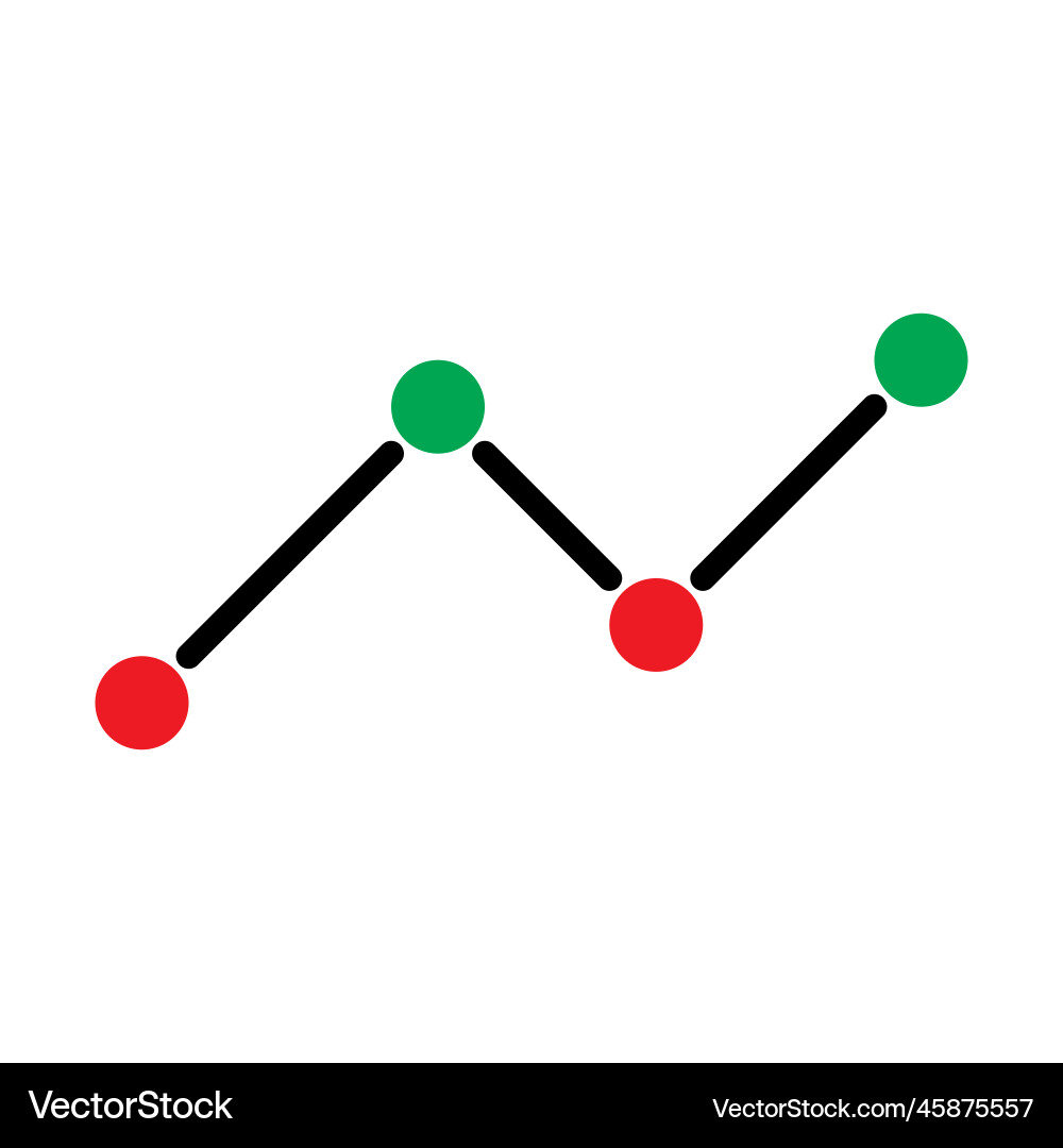 Analytics icon line isolated on white background Vector Image