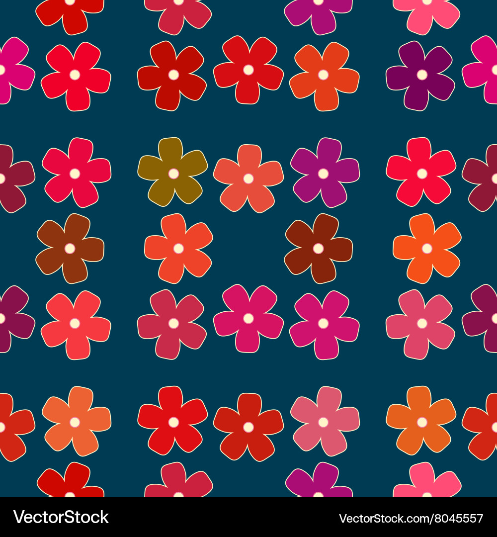 Floral background seamless pattern Vector Image