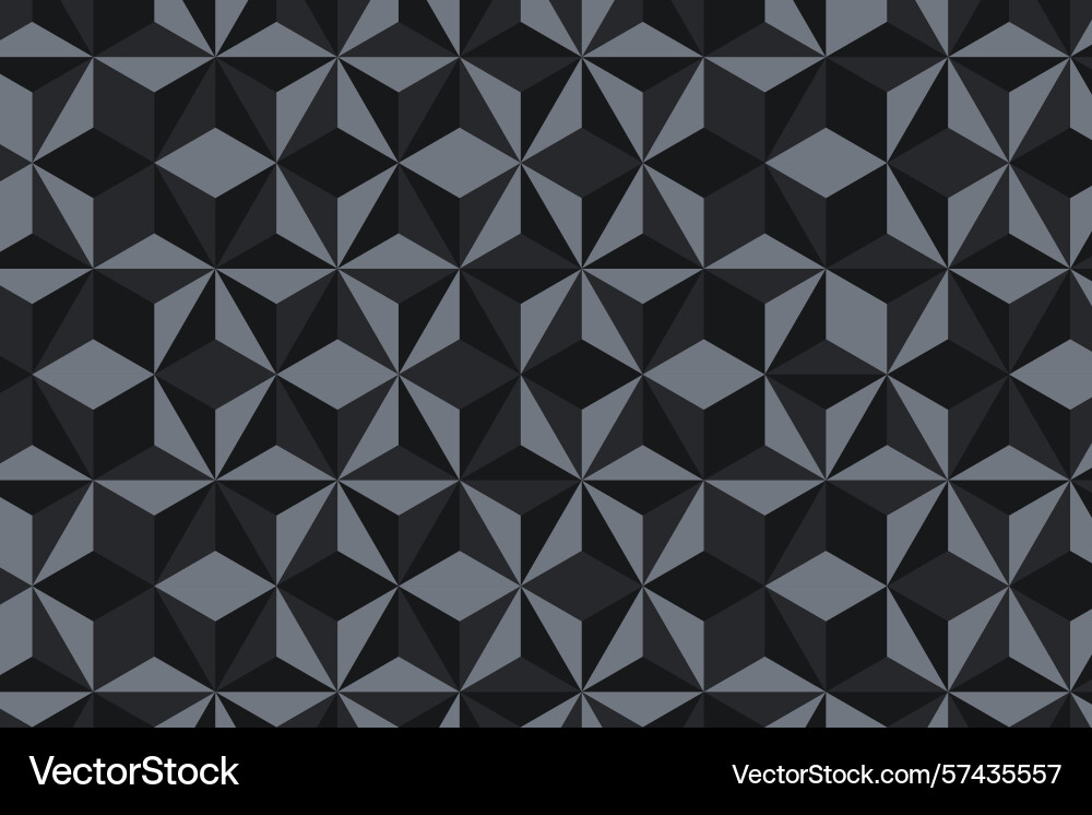 Geometric seamless pattern with black elements Vector Image