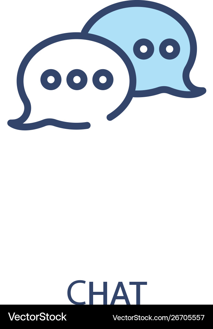 Hat concept 2 colored icon simple line element Hat concept 2 colored icon simple line element Vector Image