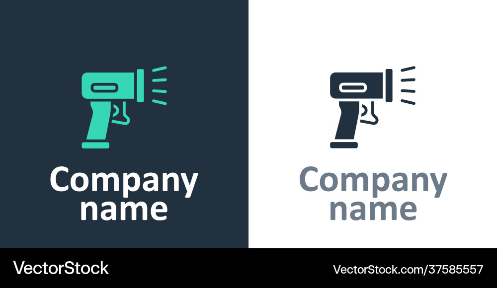 Logotype scanner scanning bar code icon isolated Vector Image