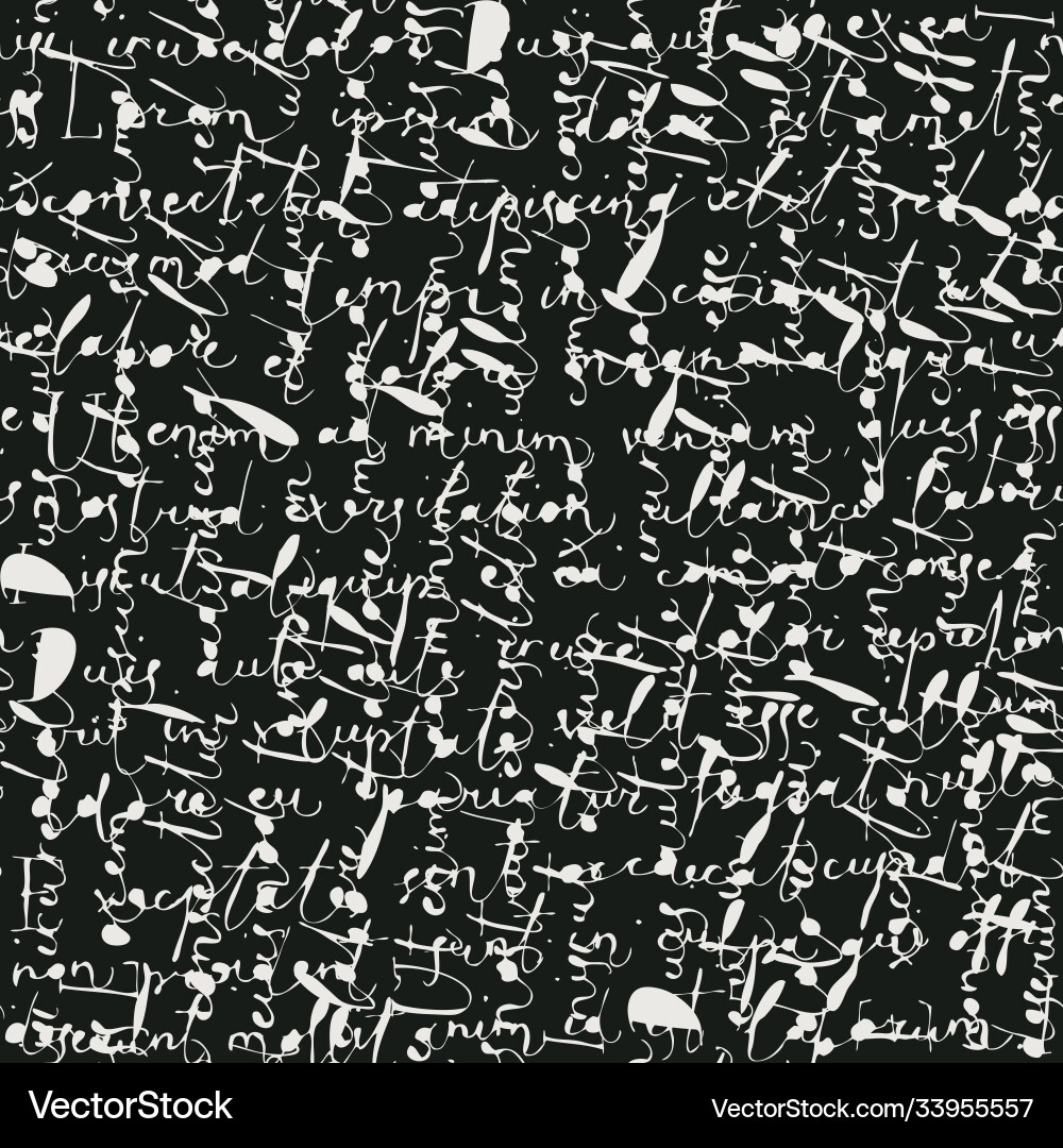 Seamless pattern with handwritten text lorem ipsum Seamless pattern with handwritten text lorem ipsum vector image