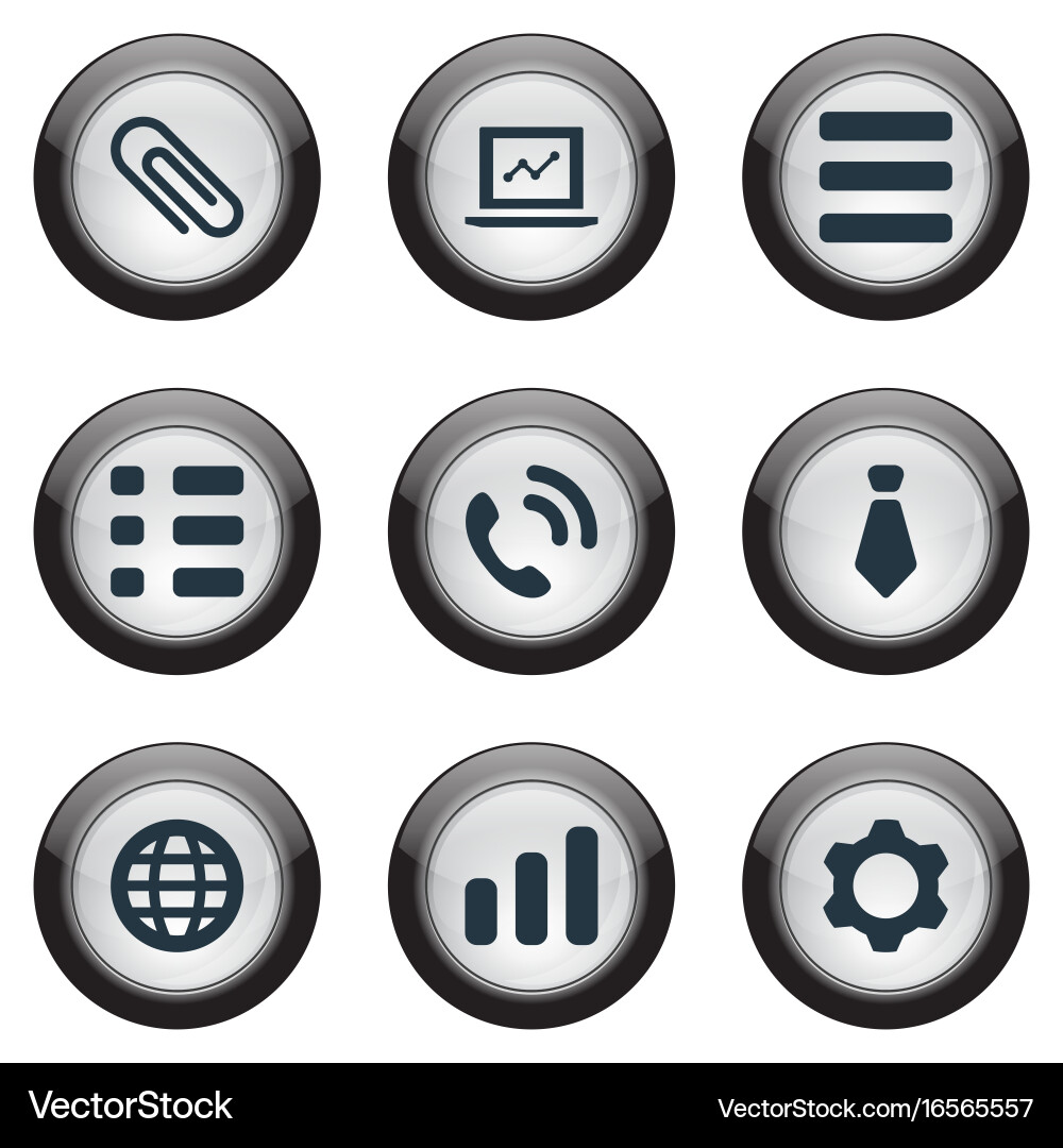 Set of simple interaction Vector Image