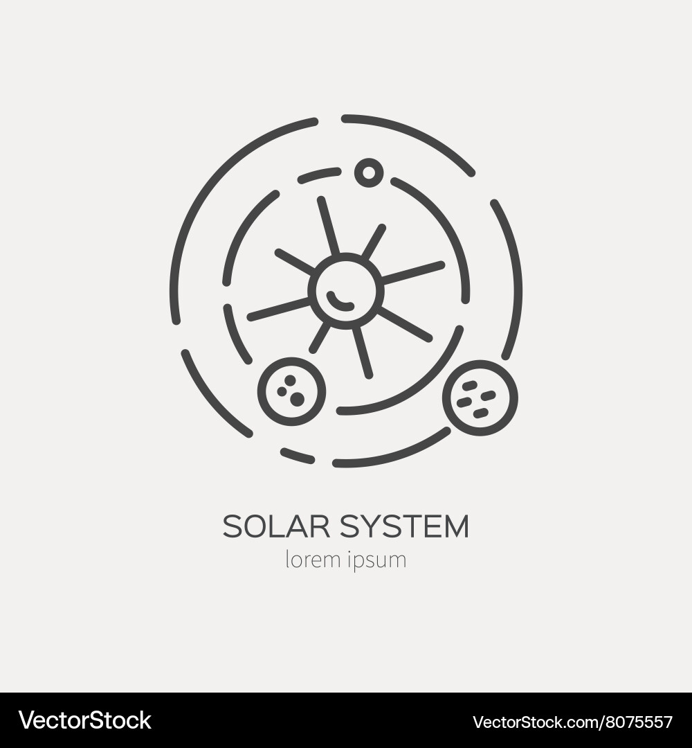 Solar system (8075557) – Royalty-Free Vector | VectorStock