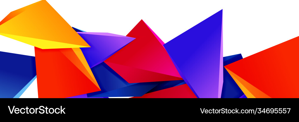 Triangle mosaic abstract background 3d triangular Triangle mosaic abstract background 3d triangular Vector Image