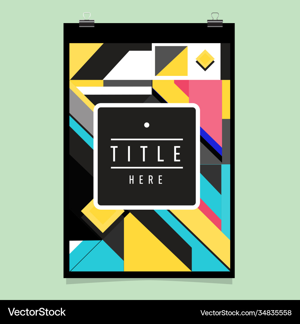 Abstract colorful geometric pattern background Vector Image