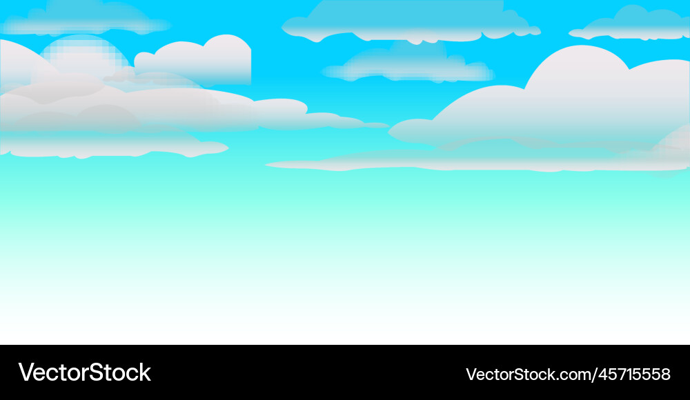 Blue sky with abstract cloud design element Vector Image