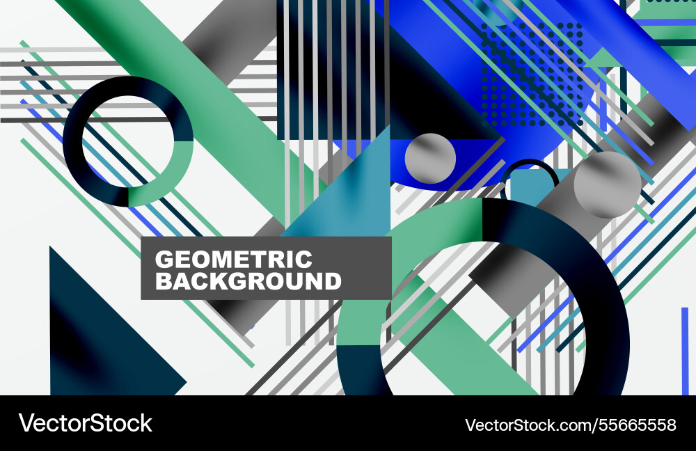 Geometric background showcasing sharp lines Vector Image