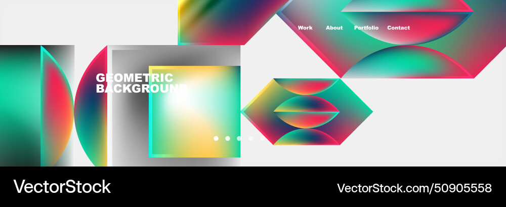 Glassmorphism geometric abstract background Glassmorphism geometric abstract background vector image