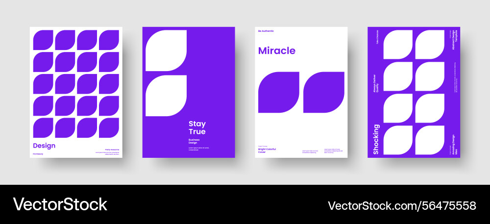 Isolated banner template abstract report layout Vector Image