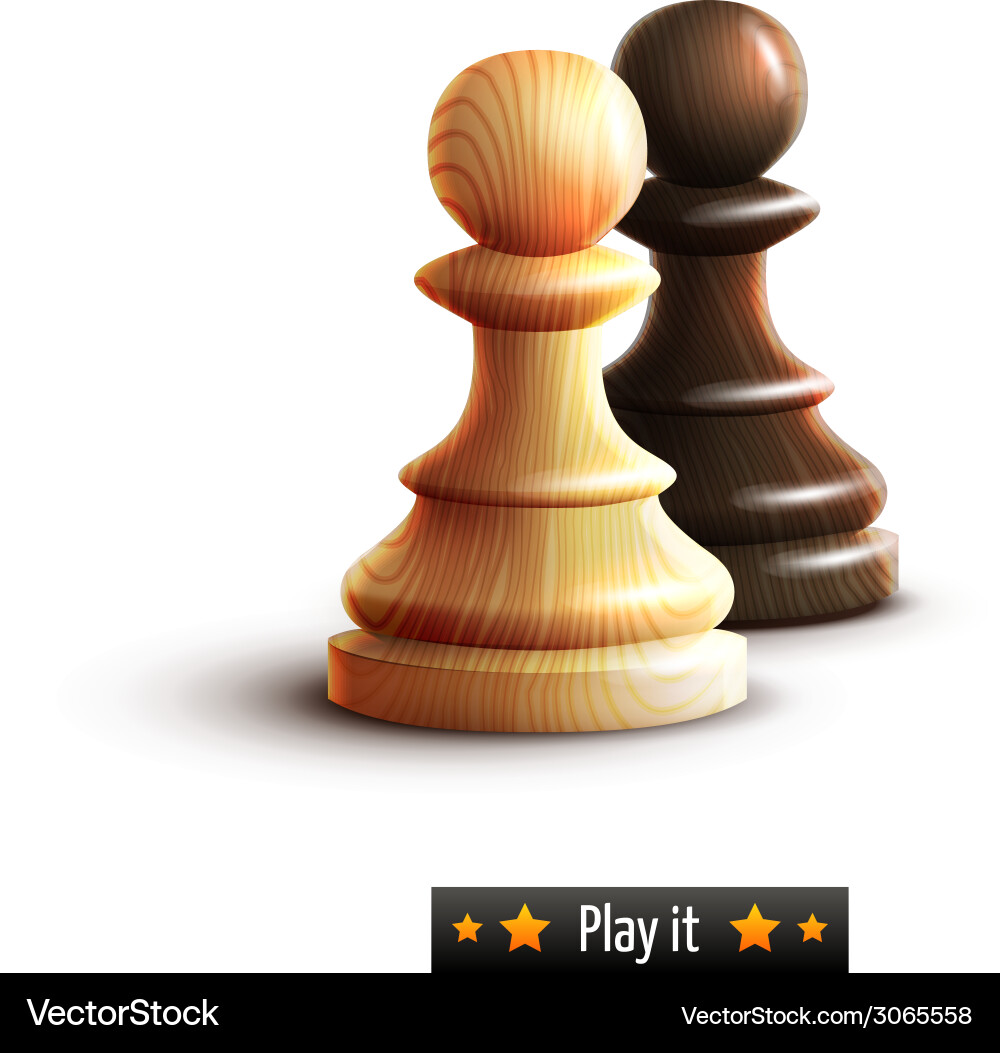 Isolated Chess Pawns Vector Image