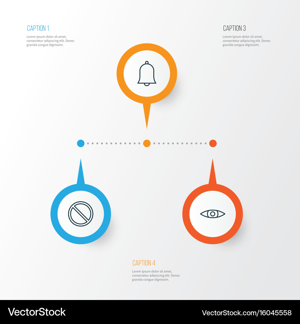 Web icons set collection of glance obstacle Vector Image