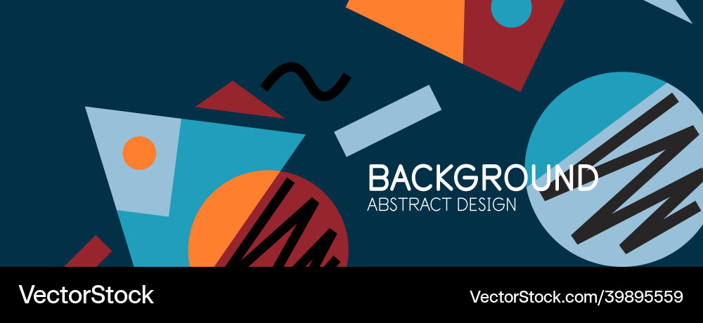 Abstract background with blocks lines geometric Vector Image