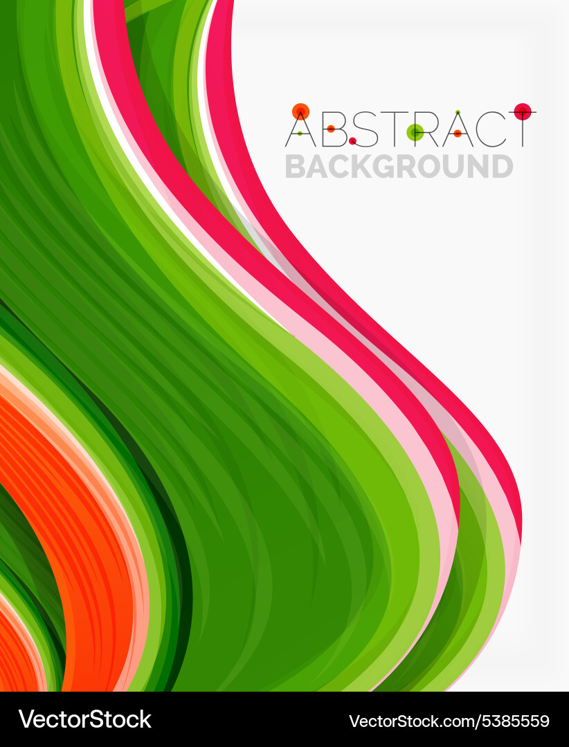 Abstract realistic solid wave background Vector Image