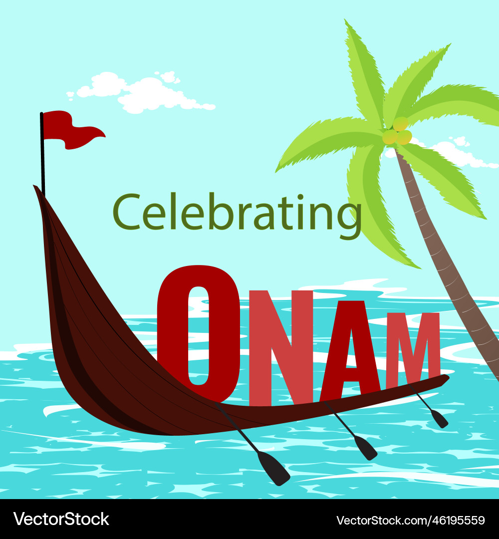 Banner-Design des Feierns Happy Onam Festival Banner-Design des Feierns Happy Onam Festival vektorbild