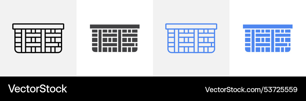 Basket icon set use for web Vector Image