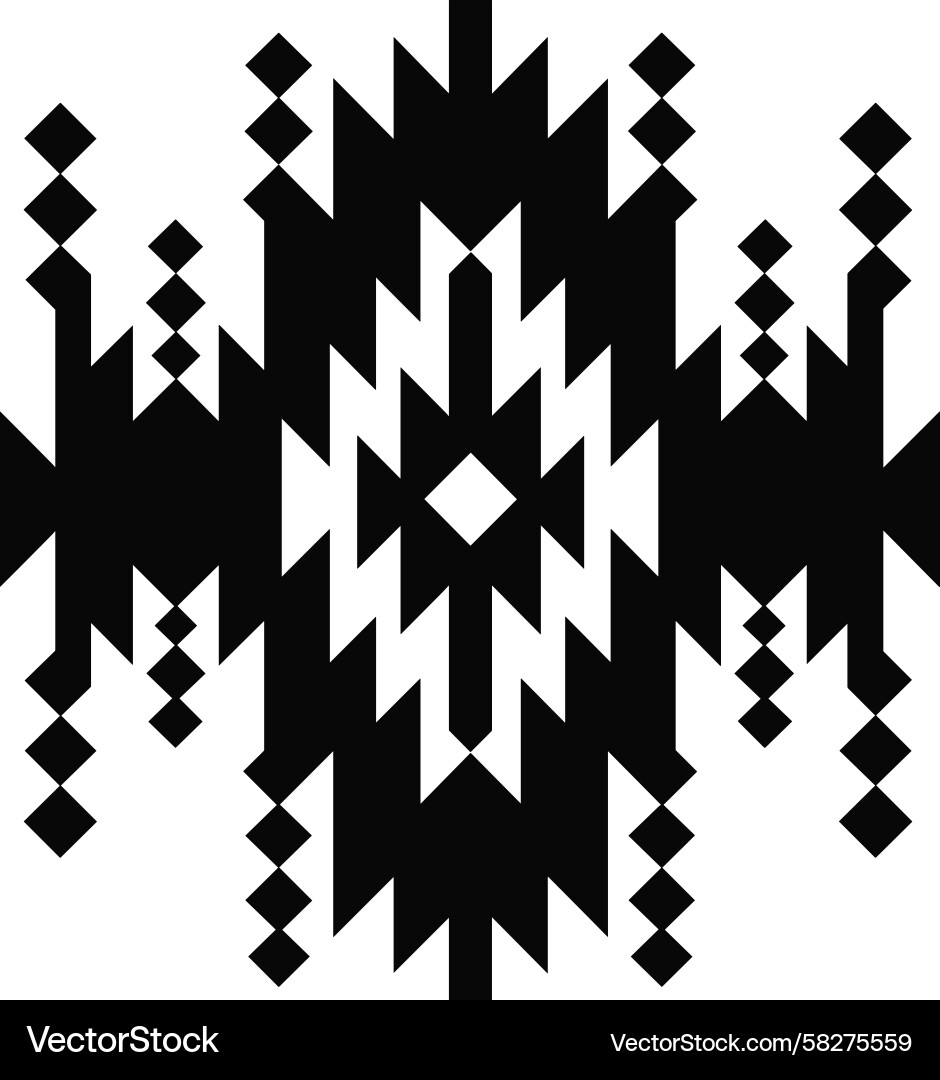 Bold Geometric Pattern - Sharp Angles Vector Image
