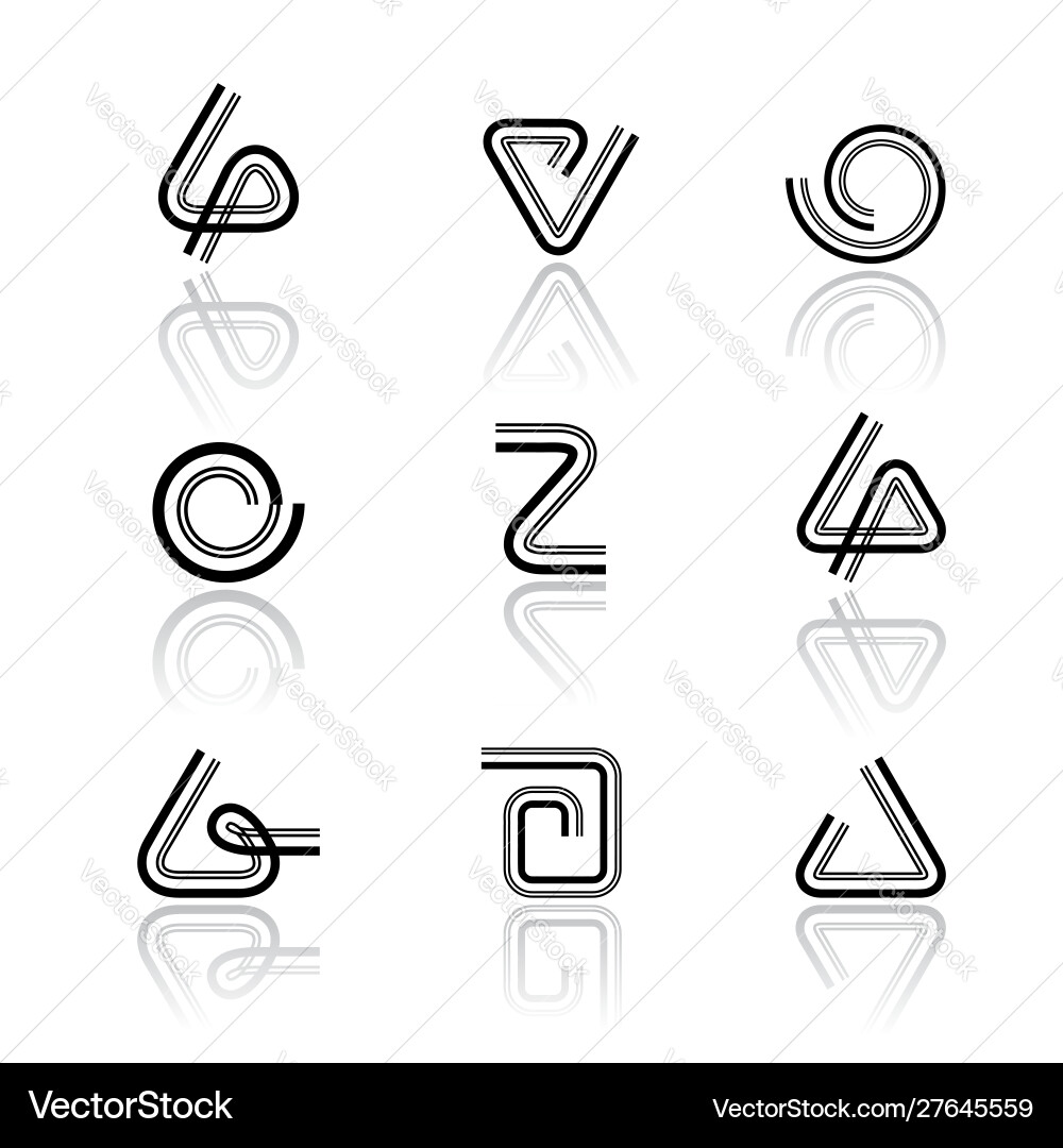 Design elements set Design elements set Vector Image