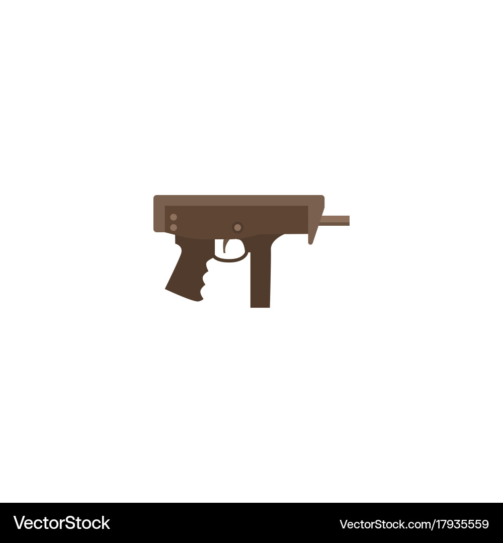 Flat icon submachine element Vector Image