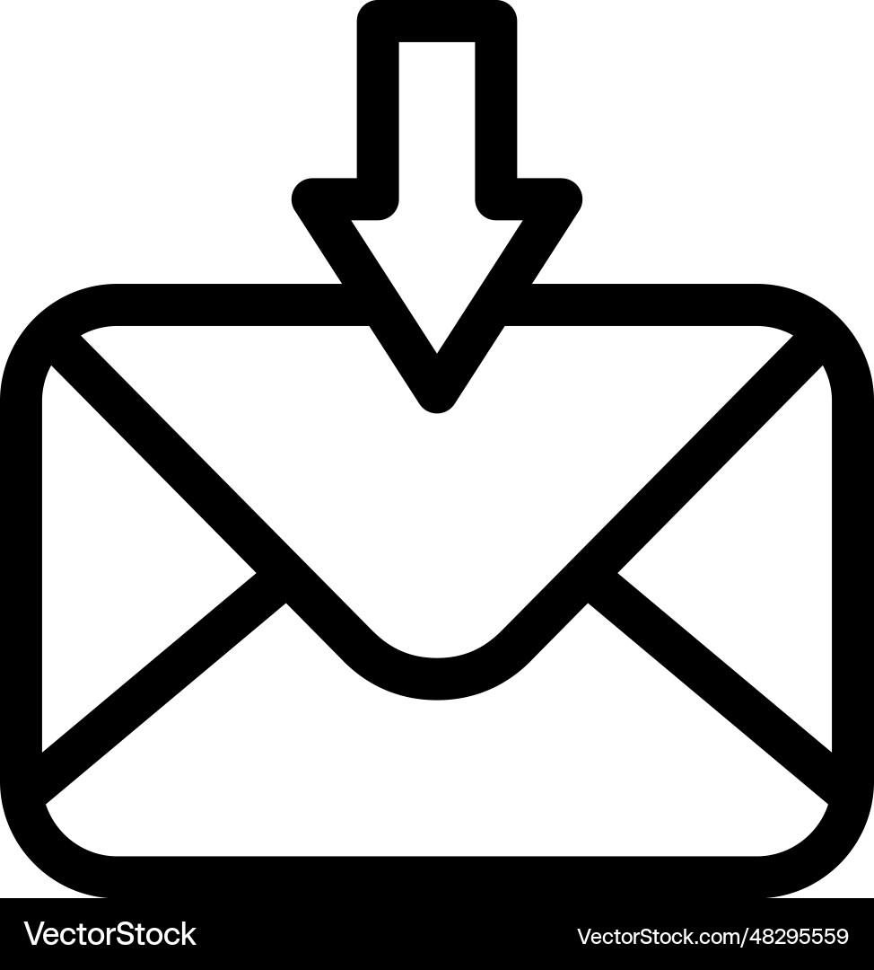 Inbox icon Inbox icon Vector Image