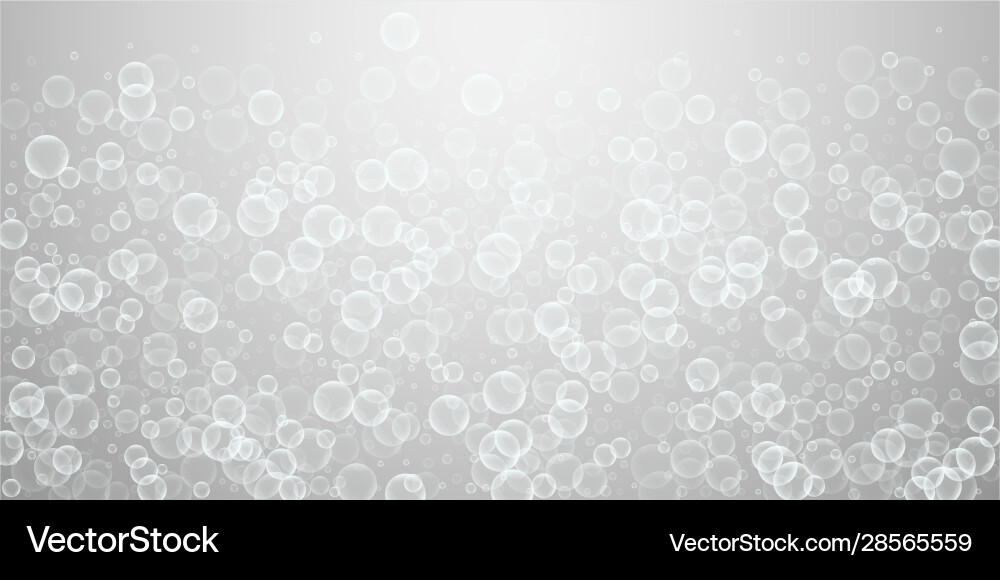 Random soap bubbles abstract background blowing b Vector Image