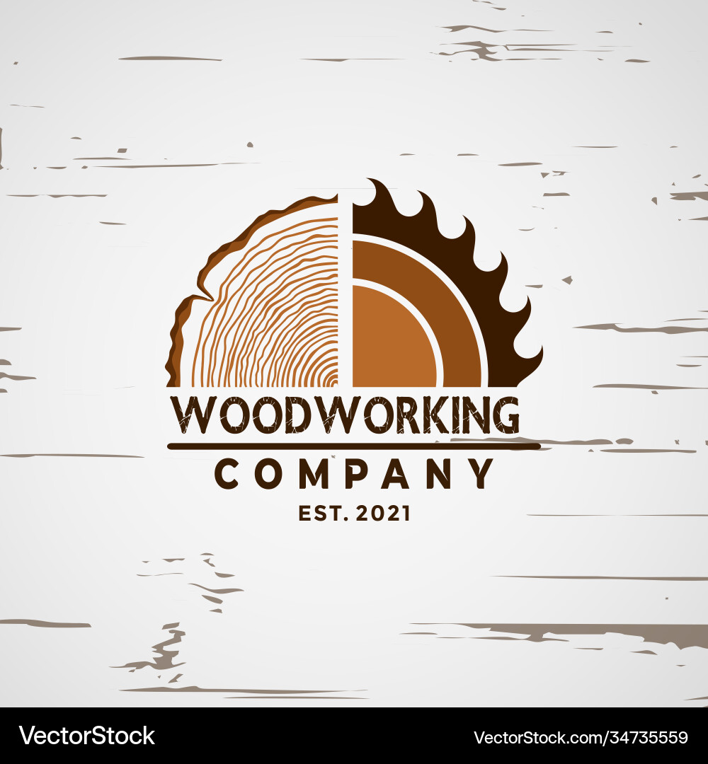 Woodworking Logo Elements – Royalty-Free Vector | VectorStock, image size:1000x1080