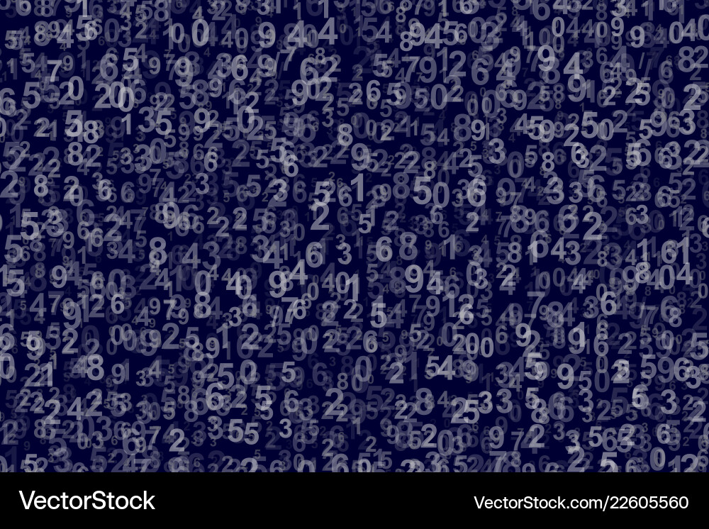 Abstract background with numbers Abstract background with numbers Vector Image