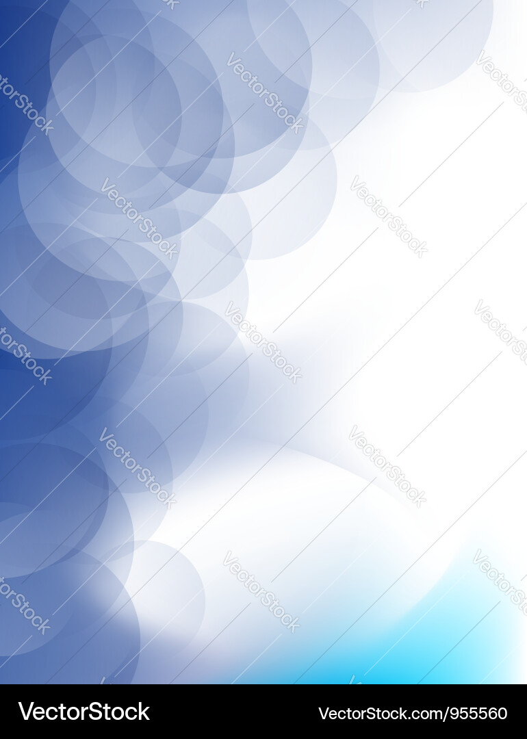 Abstract Blue Circles Background Vector Image