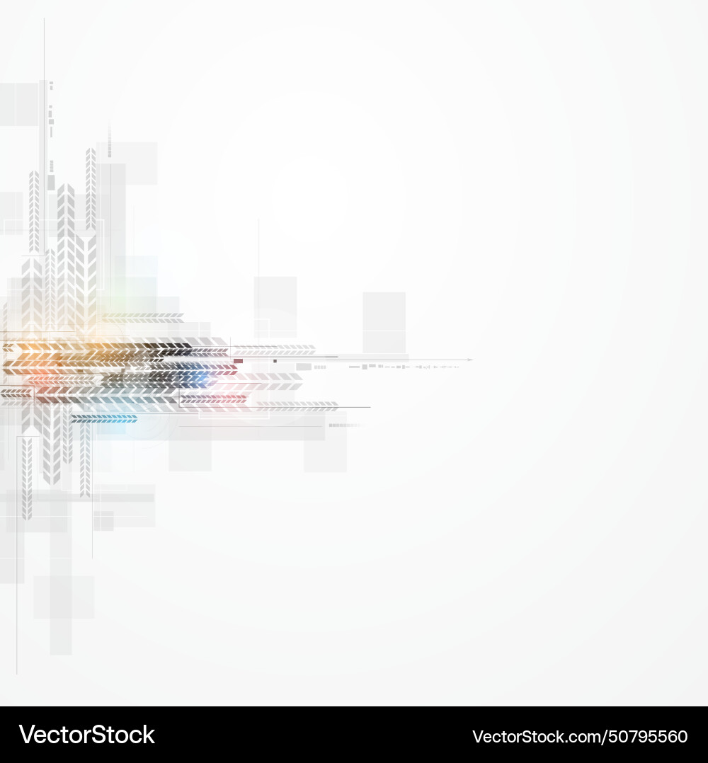 Abstract bright circuit computer line technology Vector Image