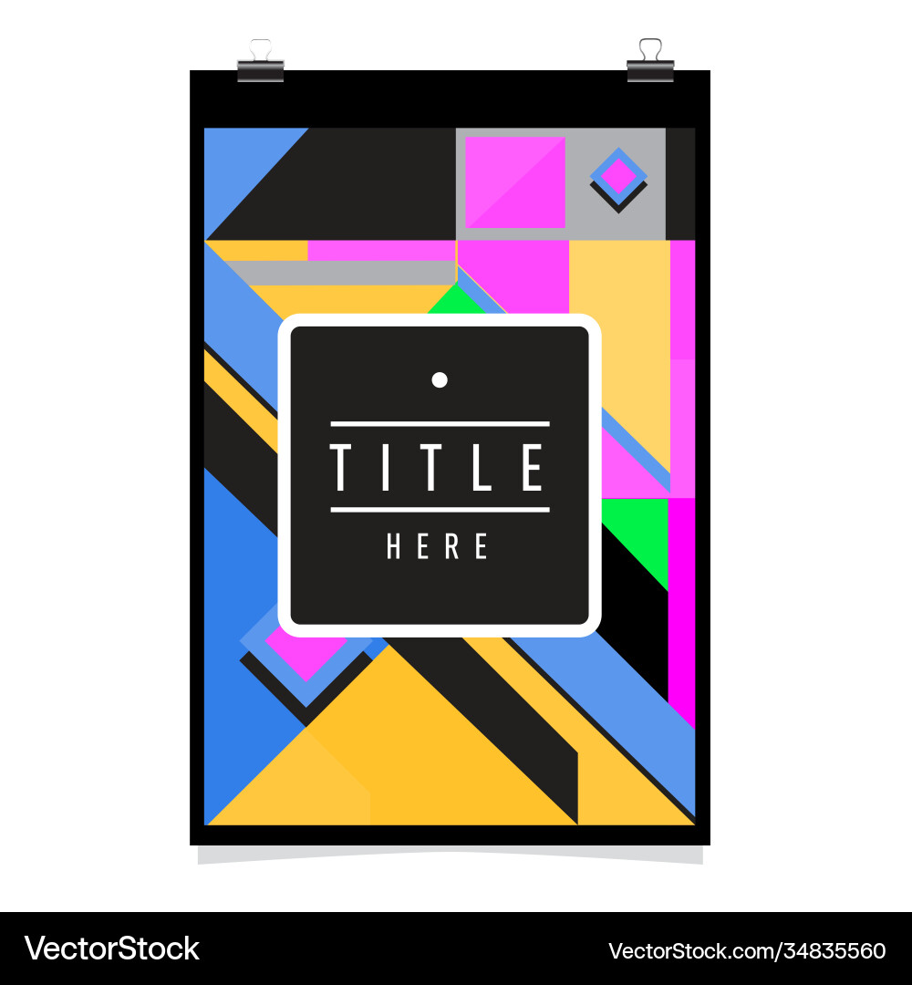 Abstract colorful geometric pattern background Vector Image