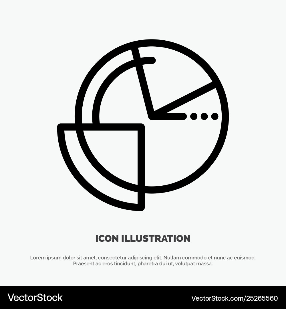 Analysis chart data diagram monitoring line icon Analysis chart data diagram monitoring line icon Vector Image