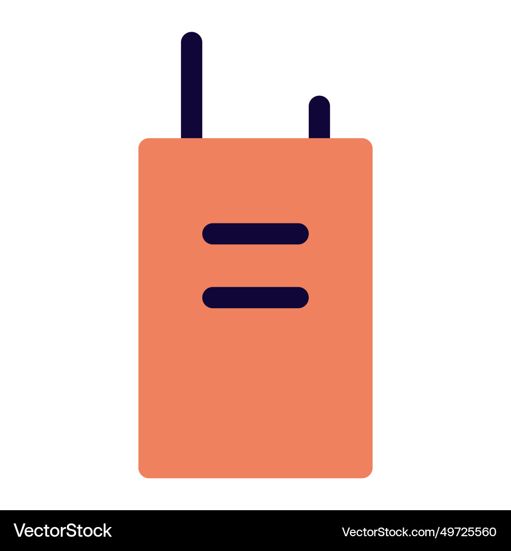 Handheld device for two-way radio communication Vector Image