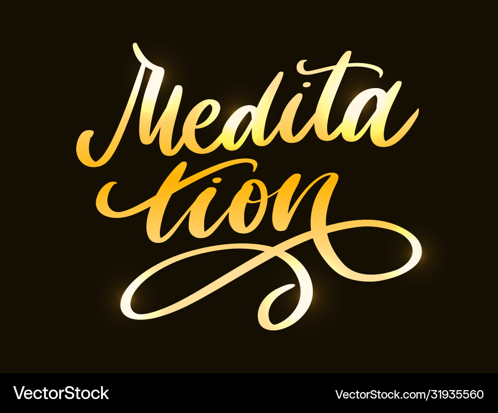 Meine Therapie ist Meditation Briefing Poster Meine Therapie ist Meditation Briefing Poster vektorbild