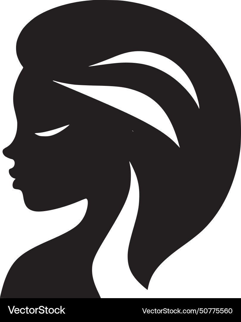 Schwarze Frau - minimalistische und einfache Silhouette Schwarze Frau - minimalistische und einfache Silhouette vektorbild