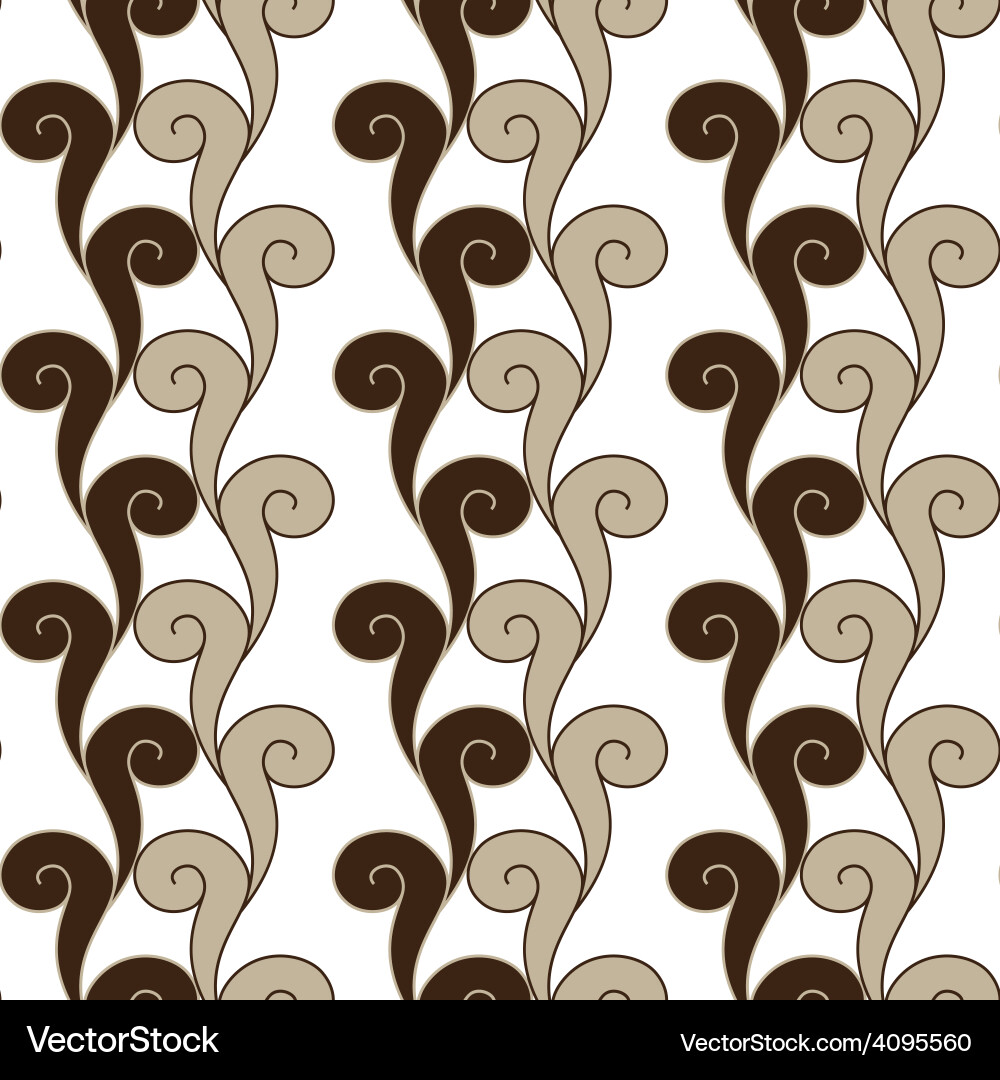 Seamless swirls pattern Vector Image