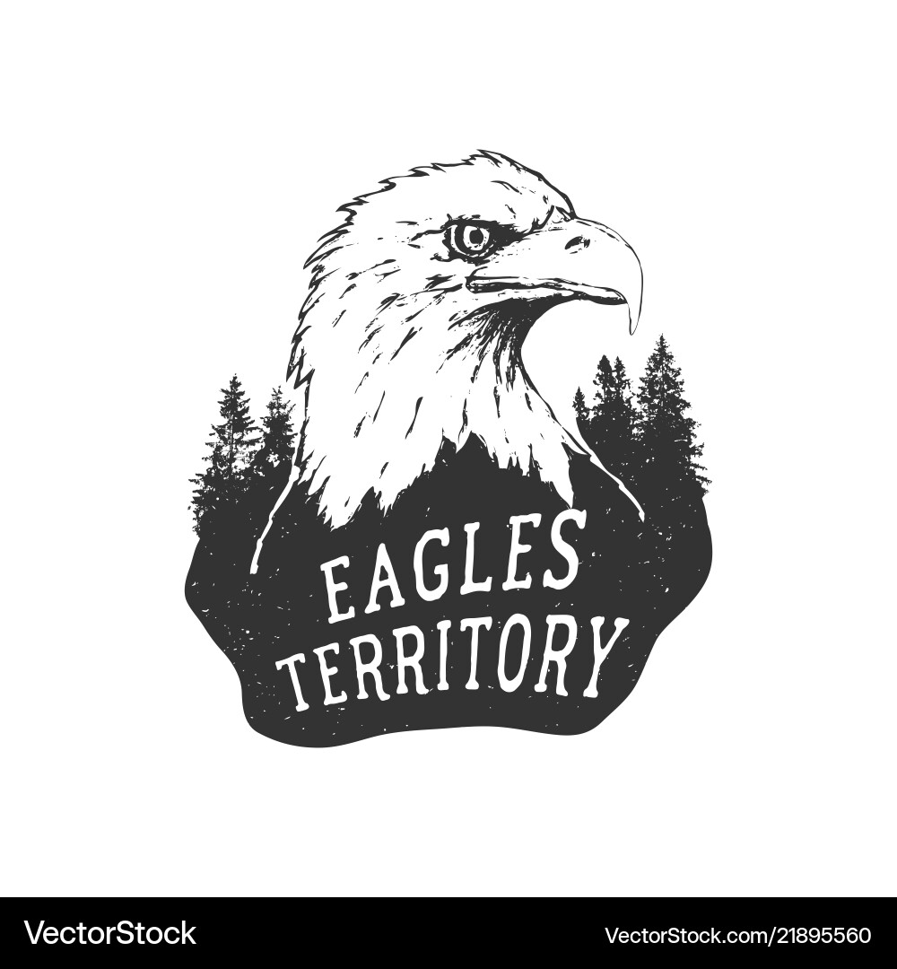 Vintage Eagle Badge Royalty Free Vector Image - VectorStock