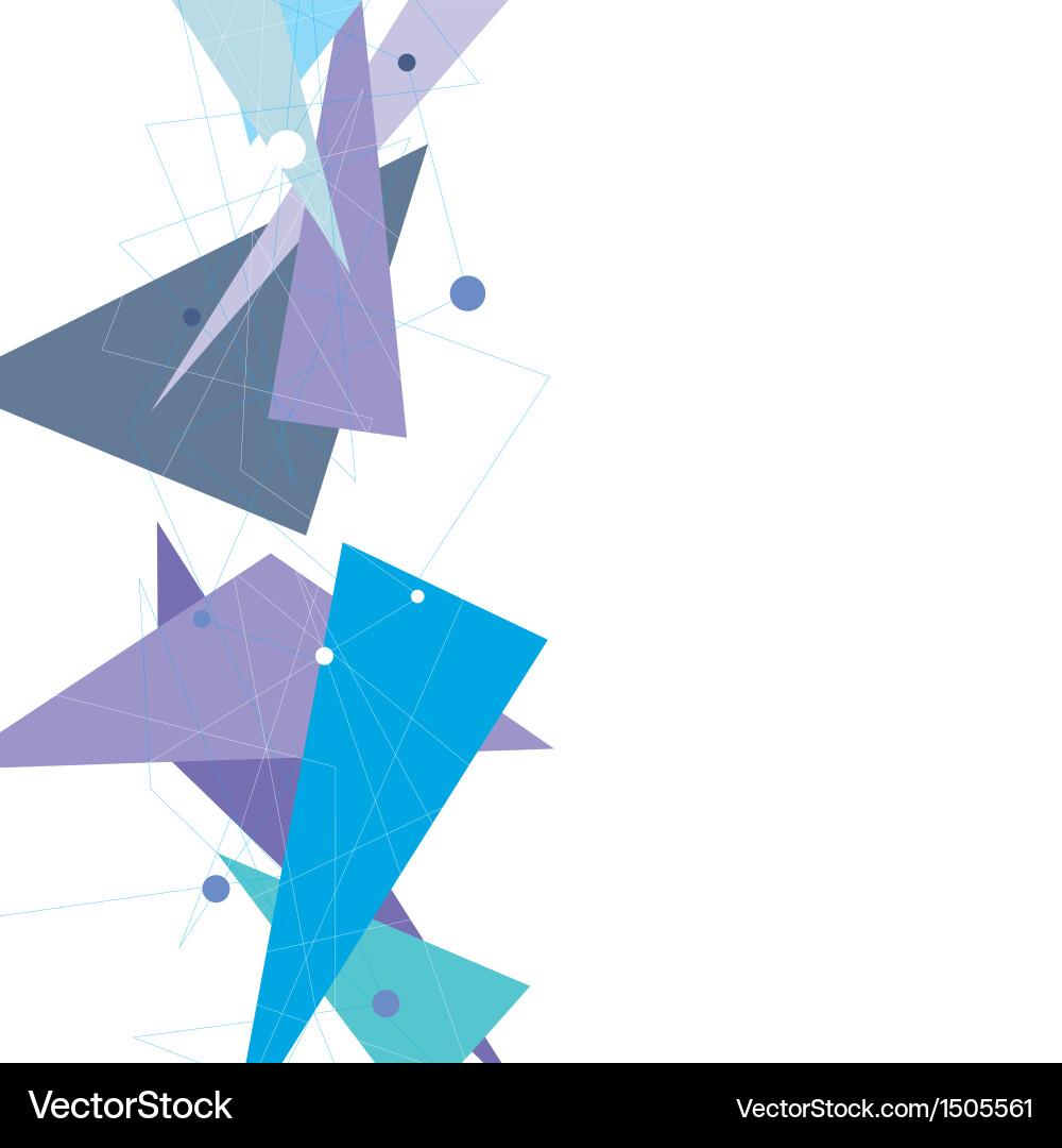 Abstract background with triangles vector image
