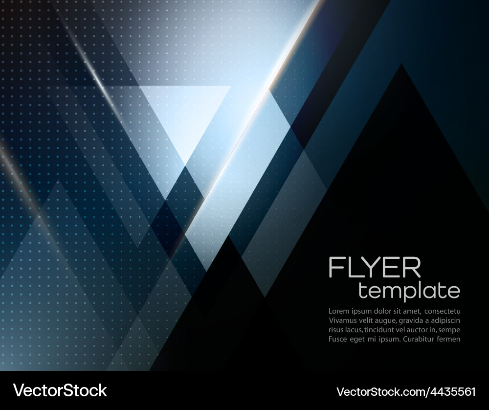 Abstract geometric background with triangle vector image