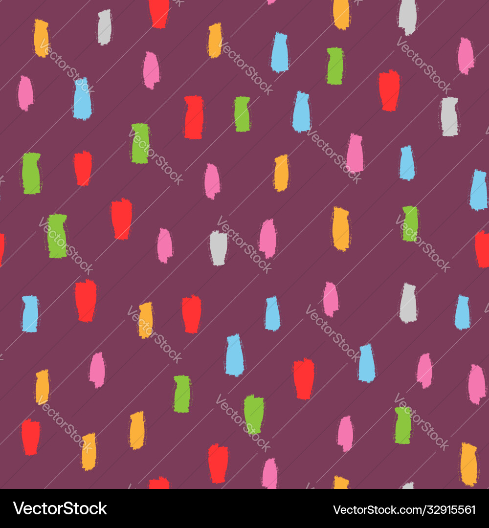 Abstract seamless pattern with color brush Abstract seamless pattern with color brush Vector Image