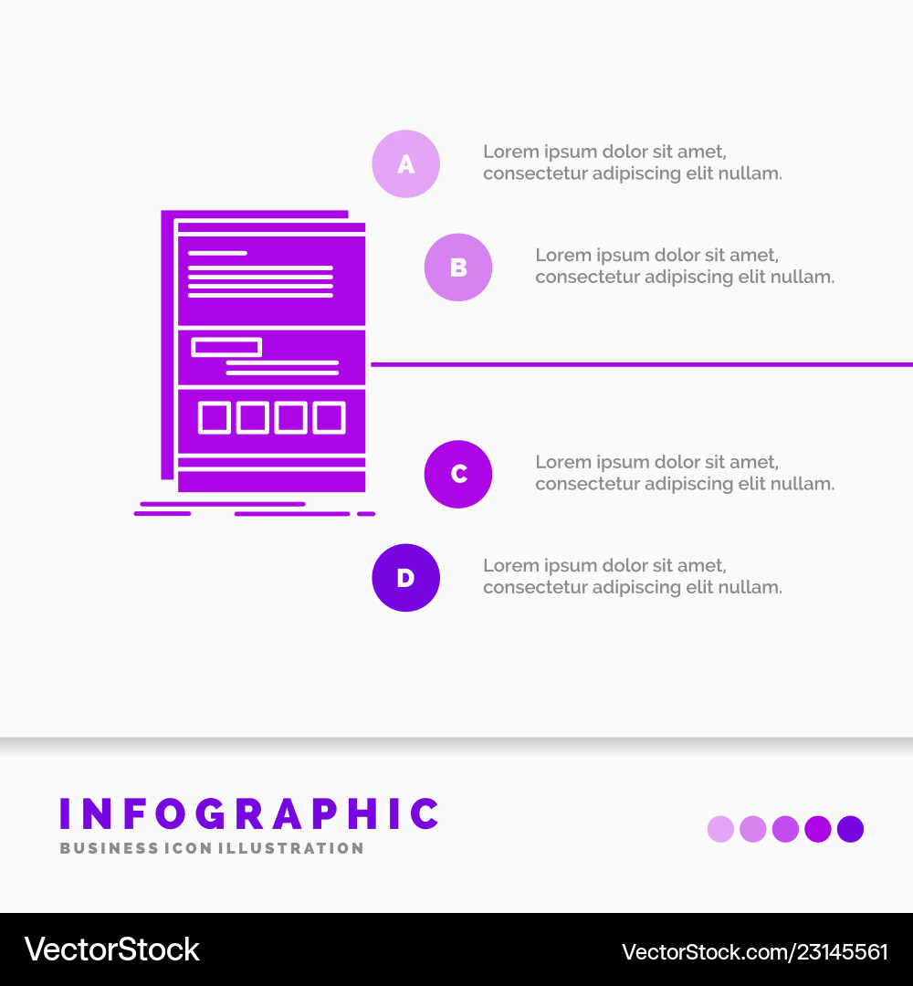 Browser dynamic internet page responsive Browser dynamic internet page responsive Vector Image