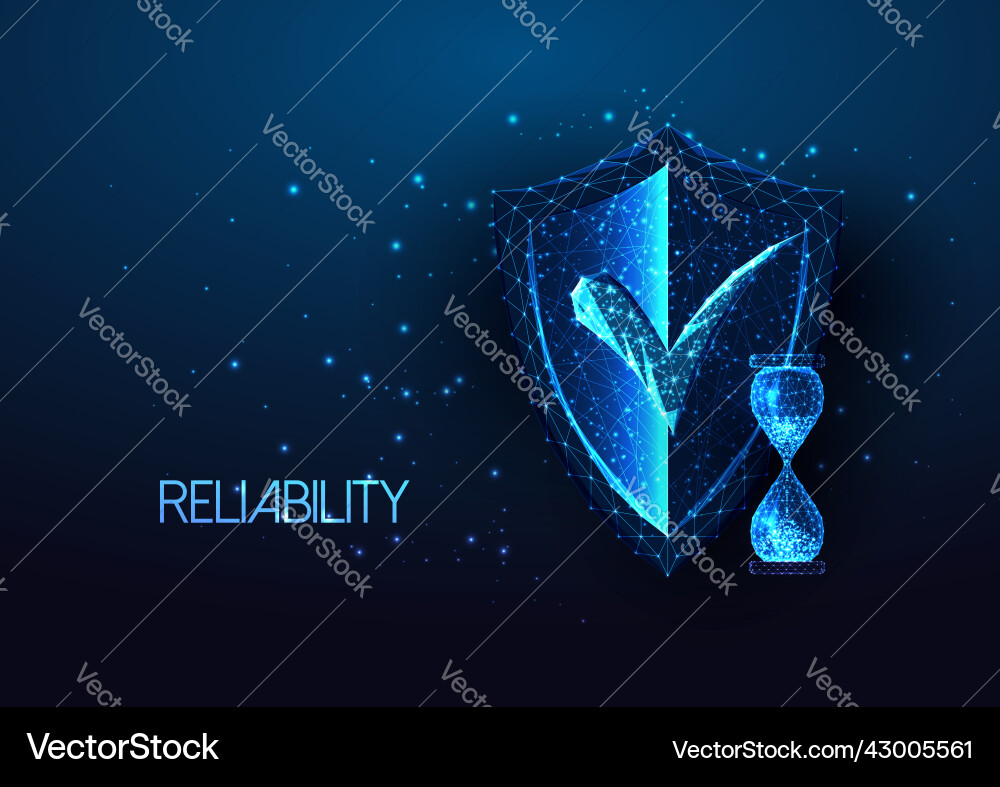 Concept of reliability with protective shield Concept of reliability with protective shield vector image