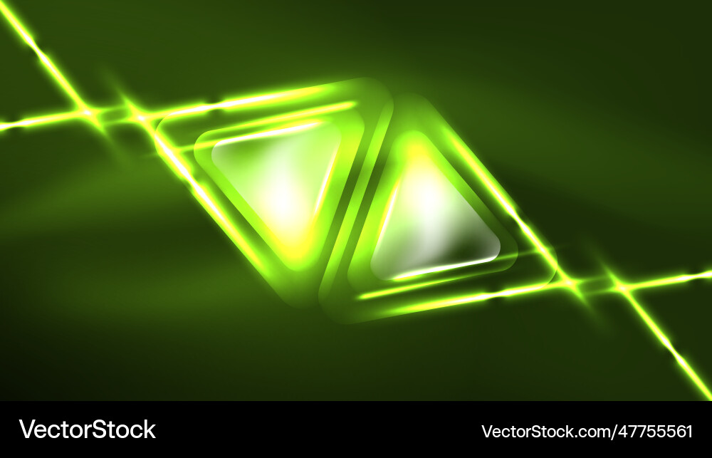 Digital neon abstract background triangles Digital neon abstract background triangles Vector Image