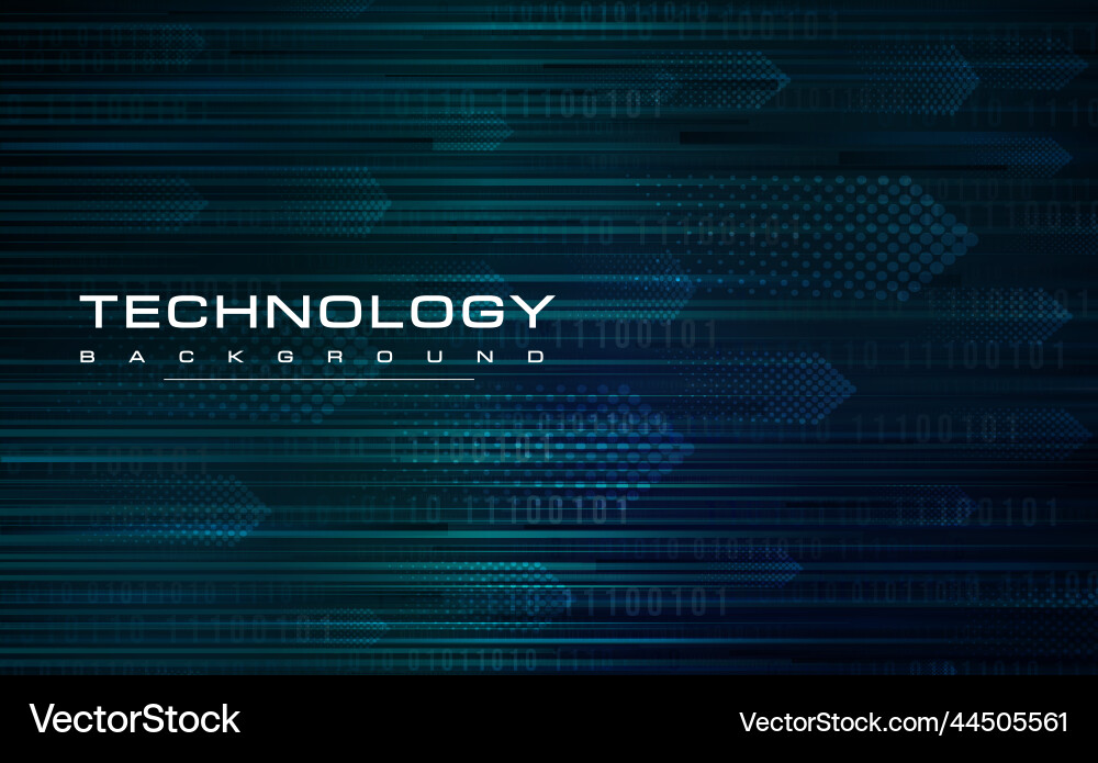 Digital Technology Data Background Vector Image
