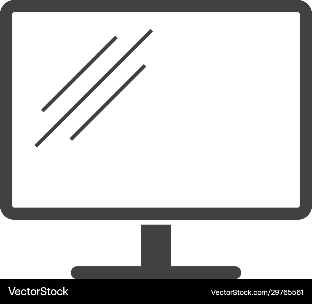 Monitor computer icon Vector Image