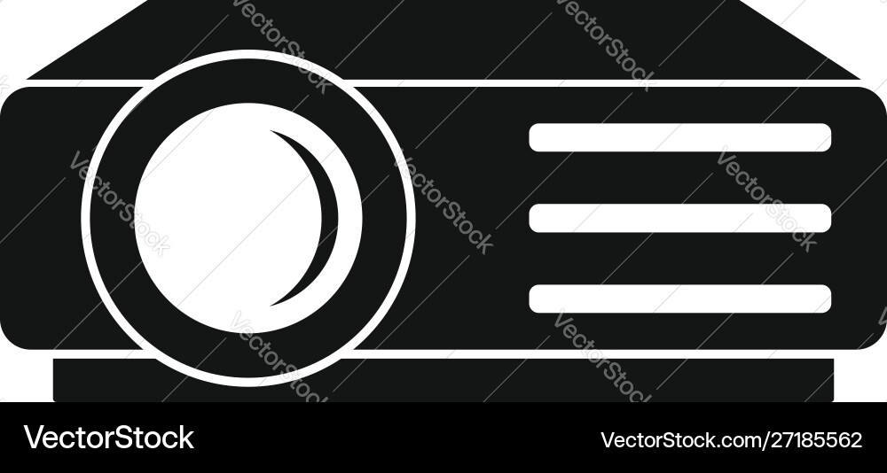 Lesson projector icon simple style Lesson projector icon simple style vector image